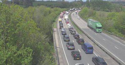 Live updates as jack-knifed lorry causes long delays on main Cardiff route
