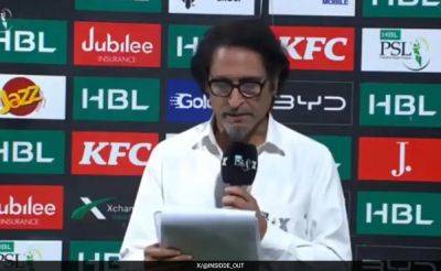 Ramiz Raja - "Catch Of The IPL": Ramiz Raja's Goof-Up In PSL Ceremony Leaves Internet In Splits - sports.ndtv.com - India - Pakistan