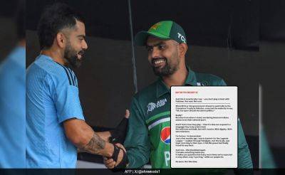 "No Cricket With Pakistan": Enraged Ex RCB Star Writes To BCCI Over Pahalgam Horror - sports.ndtv.com - India - Pakistan