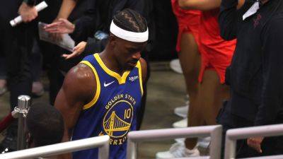 Jimmy Butler exits Warriors-Rockets with pelvis contusion - ESPN