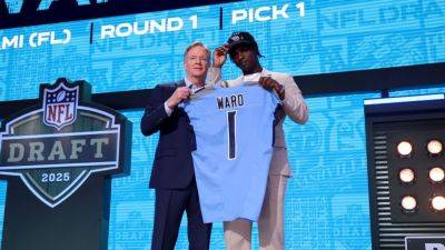 Matthew Stafford - Joe Burrow - Derek Carr - Brian Callahan - Tim Boyle - Cam Ward - Titans select Cam Ward with No. 1 pick in 2025 NFL draft - ESPN - espn.com - Jordan - state Tennessee - Chad