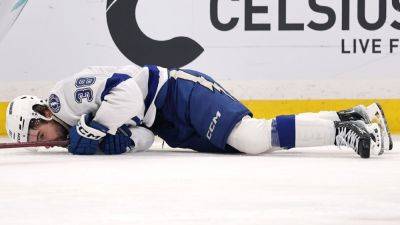 Tampa Bay Lightning forward Brandon Hagel exits after hit - ESPN