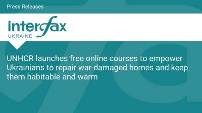 UNHCR launches free online courses to empower Ukrainians to repair war-damaged homes and keep them habitable and warm