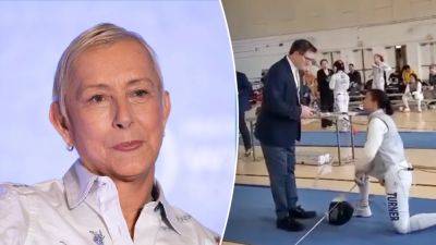 Martina Navratilova - Tennis legend Martina Navratilova 'fuming' after female fencer punished for refusing to take on trans athlete - foxnews.com - Usa - county Cherry - state Maryland