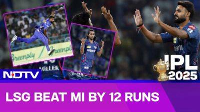 LSG Vs MI IPL 2025 | Hardik Pandya's All-Round Show In Vain As LSG Register Thrilling Win Against MI