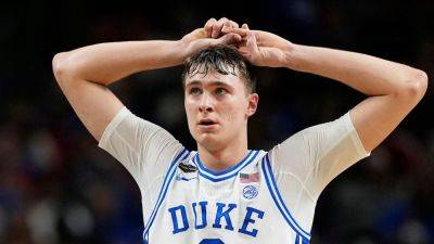 Late foul on Duke's Cooper Flagg sends social media into frenzy as Blue Devils fall in Final Four