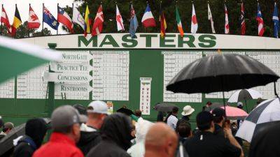 Masters practice suspended due to rain, threat of severe storms - ESPN