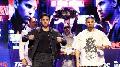 Ryan Garcia - Devin Haney - Garcia, Haney, Lopez make weight ahead of Times Square showcase - ESPN - espn.com - New York - state New York