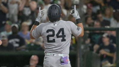 Eugenio Suarez - Jasson Dominguez belts three homers as Yankees roll past A's - ESPN - espn.com - New York - state Arizona - county Harris - county St. Louis