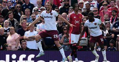 Graham Potter - Bruno Fernandes - West Ham - Tomas Soucek - Jarrod Bowen - Carlos Tevez - Man Utd - Ruben Amorim - Manchester United suffer 17th Premier League defeat of season against West Ham - breakingnews.ie