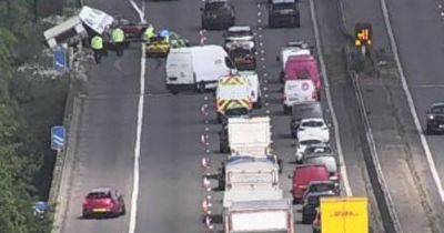 M4 live updates as caravan crash causes long delays