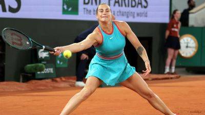 No. 1 Aryna Sabalenka cruises into second round of French Open - ESPN