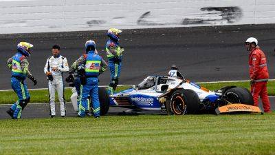 Kyle Larson - Michael Conroy - Kyle Larson's attempt at 'Double' comes to end as he wrecks at Indy 500 - foxnews.com