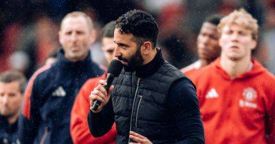 Ruben Amorim did something unexpected during his Manchester United speech at Old Trafford