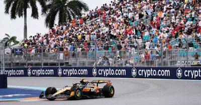 Lando Norris wins incident-packed Miami sprint with Lewis Hamilton third