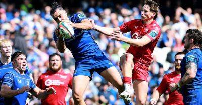 James Lowe - Tom Rogers - Gareth Davies - Hugo Keenan - Jack Conan - Johnny Williams - Jamie Osborne - Joe Roberts - Sam Costelow - Leinster Rugby - Sam Prendergast - Off-colour Leinster advance into URC semi-finals with win over Scarlets - breakingnews.ie - county Park
