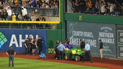 Gene J.Puskar - Fan who fell over wall onto field at Pirates game 'awake and alert,' GoFundMe says - foxnews.com - county Park