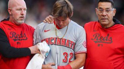 Matt Olson - Terry Francona - Reds rookie Tyler Callihan exits loss with broken forearm - ESPN - espn.com - county Riley