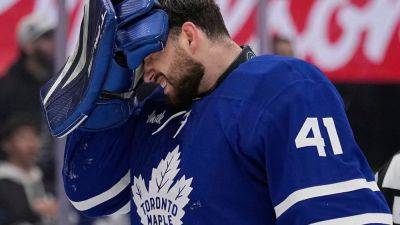 Sam Bennett - Paul Maurice - Craig Berube - Maple Leafs goalie Anthony Stolarz exits Game 1 win with injury - ESPN - espn.com