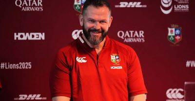 Ollie Chessum - Elliot Daly - Zander Fagerson - James Lowe - Andy Farrell - James Ryan - Tadhg Beirne - Scott Cummings - Robbie Henshaw - Garry Ringrose - Hugo Keenan - Caelan Doris - Jack Conan - Dan Sheehan - Joe Maccarthy - Northampton Saints - Sam Prendergast - Andy Farrell names 15 Irish players in British and Irish Lions squad - breakingnews.ie - Britain - Scotland - Australia - South Africa - Ireland