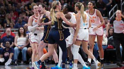 Caitlin Clark - Tina Charles - Kelsey Mitchell - Marina Mabrey - Sophie Cunningham - Natasha Howard - Clark, Fever to vie for Cup title after physical win vs. Sun - ESPN - espn.com - New York - state Indiana - county Clark - state Connecticut