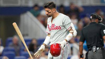 Lynne Sladky - Philadelphia Phillies - Nick Castellanos - Tim Nwachukwu - Rob Thomson - Phillies' Nick Castellanos relegated to the bench after 'inappropriate comment,' manager Rob Thomson says - foxnews.com - county Miami - state Pennsylvania - county Bay