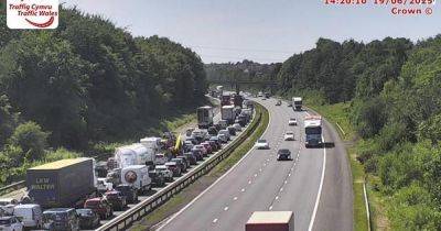Live updates on M4 delays after vehicle fire shuts two lanes between Miskin and Pencoed