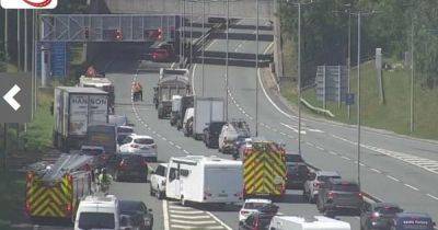 LIVE: Major incident declared as A55 closed and holidaymakers stranded as vehicle bursts into flames in Conwy tunnel - latest updates