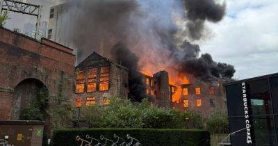 Manchester fire LIVE: Huge blaze erupts at Hotspur Press building with nearby flats evacuated - updates - manchestereveningnews.co.uk