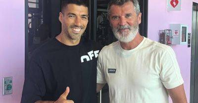 Lionel Messi - Luis Suarez - Sergio Busquets - David Beckham - Jordi Alba - Roy Keane - Inter Miami - Roy Keane meets Luis Suarez and Segio Busquets at Inter Miami training - breakingnews.ie