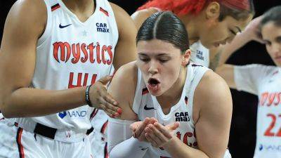Summer Olympics - John Locher - Jewell Loyd - Mystics’ Jade Melbourne chips tooth in gruesome injury after getting elbowed by Aces’ Chelsea Gray - foxnews.com - Australia - Georgia - Washington - county Gray