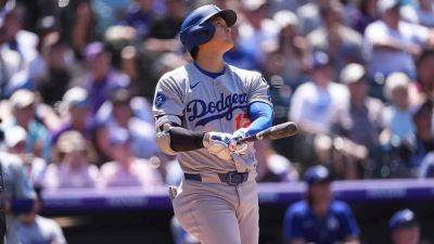 David Zalubowski - Cal Raleigh - Dodgers' Shohei Ohtani blasts homer in win, achieves statistical feat unseen since Willie Mays - foxnews.com - Japan - New York - Los Angeles - state Colorado