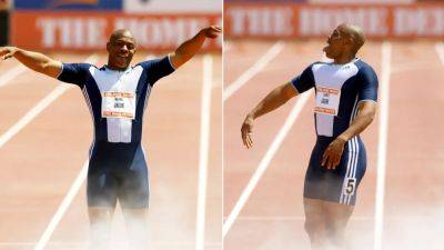 Ex-Olympic star Maurice Greene reacts after HS girl gets disqualified over fire extinguisher celebration