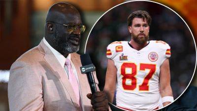Shaq Wants To Know Why The Chiefs Under-Used Travis Kelce In The Super Bowl