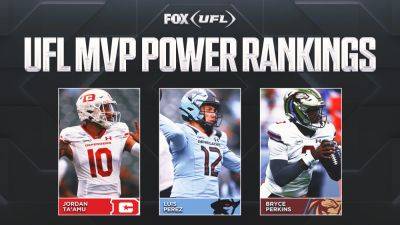 Luis Pérez - 2025 UFL MVP Power Rankings: Jordan Ta'amu on top as regular season comes to a close - foxnews.com - Jordan - state Michigan