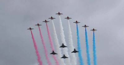 LIVE updates as the Red Arrows fly over the North West