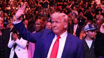 Jake Paul - Dana White - Logan Paul - Elon Musk - Donald Trump - Marco Rubio - Trump - Trump's UFC 316 appearance draws massive ovation in New Jersey, fighter celebrates with him after win - foxnews.com - county Miami - state New Jersey