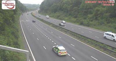 Part of M4 in Cardiff shut after crash - live updates