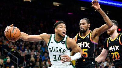 Kevin Durant - Aaron Fox - Kristaps Porzingis - Phoenix Suns - Jayson Tatum - Jaylen Brown - Giannis Antetokounmpo - Derrick White - NBA offseason 2025 - 10 teams to watch this summer - ESPN - espn.com - county Bucks
