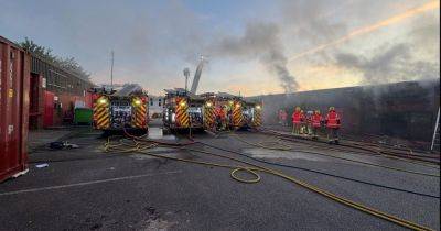 LIVE updates as fire breaks out at north Manchester industrial estate - manchestereveningnews.co.uk - county Lane