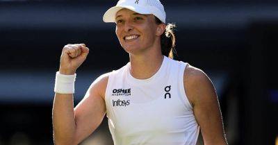 Iga Swiatek surprises herself by breaking through her grass ceiling at Wimbledon
