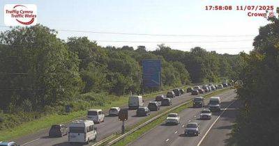 All traffic held after crash shuts M4 westbound entirely near Swansea