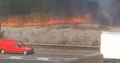 LIVE traffic updates as M6 closed due to embankment fire - manchestereveningnews.co.uk - county Day