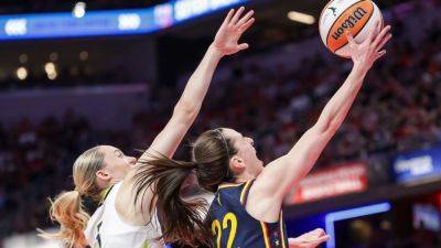 Caitlin Clark, Fever ride record first-half output in rout of Wings - ESPN
