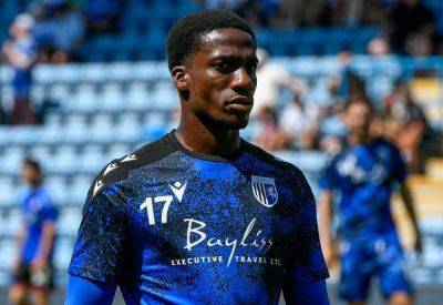 Joe Gdode’s reaction to scoring for Gillingham in their 2-1 loss to Ebbsfleet United in pre-season friendly