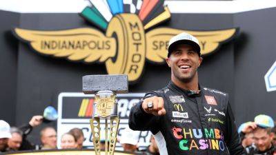Kyle Larson - Chase Briscoe - Bubba Wallace takes Brickyard 400; 1st Black driver to win at Indy - ESPN - espn.com - state Kansas - county Talladega