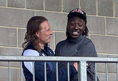 Gareth Ainsworth - Luke Cawdell - Joe Gbode - Medway Sport - Crystal Palace and England star Eberechi Eze watches his brother play for Dartford against Gillingham and reunites with former manager Gareth Ainsworth - kentonline.co.uk - Scotland - county Potter - county Fisher