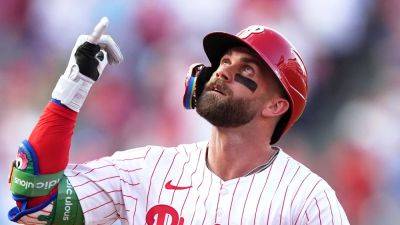 Rob Manfred - Matt Slocum - Seth Wenig - Philadelphia Phillies - Bryce Harper - Nick Castellanos - Lucas Giolito - Phillies' Bryce Harper had profane clash with MLB commissioner over salary cap: reports - foxnews.com