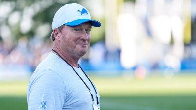 Jon Gruden - Aaron Glenn - Dan Campbell - Jon Gruden expresses hope in NFL return as he visits Lions training camp - foxnews.com - Usa - county Allen