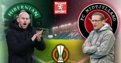 Jamie Macgrath - Easter Road - David Gray - Hibs vs Midtjylland LIVE as David Gray set for big half time team talk - dailyrecord.co.uk - Jordan